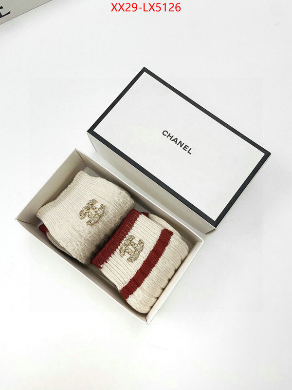 Sock-Chanel wholesale sale ID: LX5126 $: 29USD