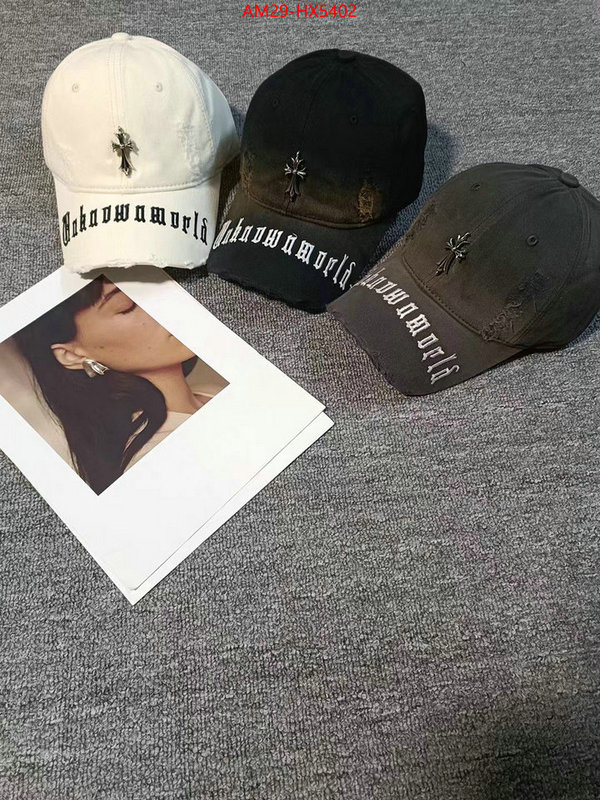 Cap(Hat)-Chrome Hearts what is a 1:1 replica ID: HX5402 $: 29USD