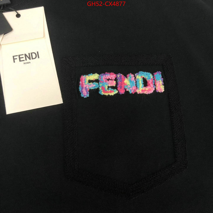 Clothing-Fendi replica wholesale ID: CX4877 $: 52USD