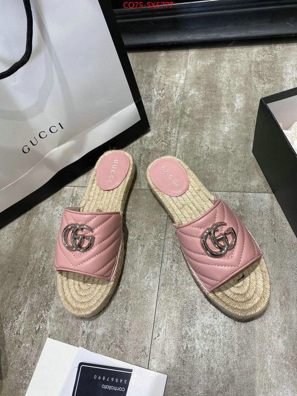 Women Shoes-Gucci buy aaaaa cheap ID: SX5777 $: 75USD