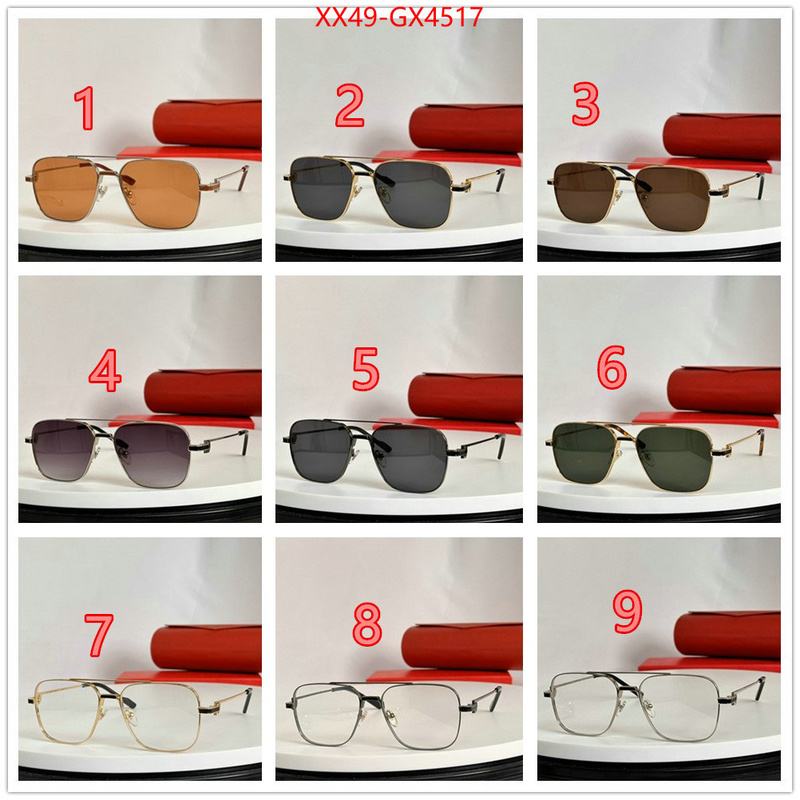 Glasses-Cartier buy luxury 2024 ID: GX4517 $: 49USD