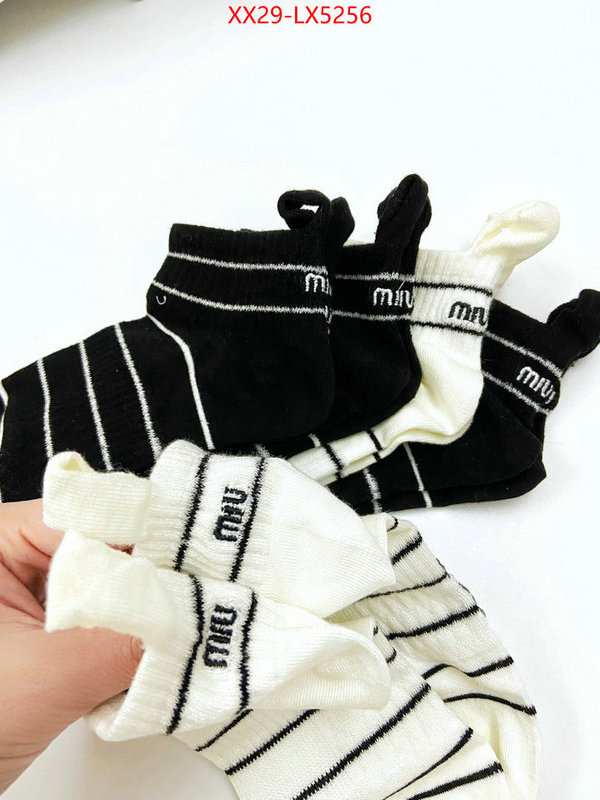 Sock-Miu Miu counter quality ID: LX5256 $: 29USD