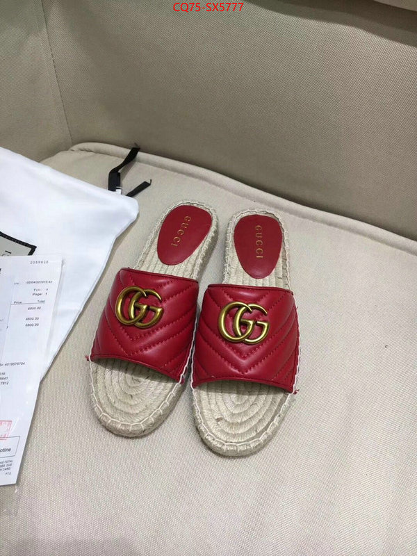 Women Shoes-Gucci buy aaaaa cheap ID: SX5777 $: 75USD