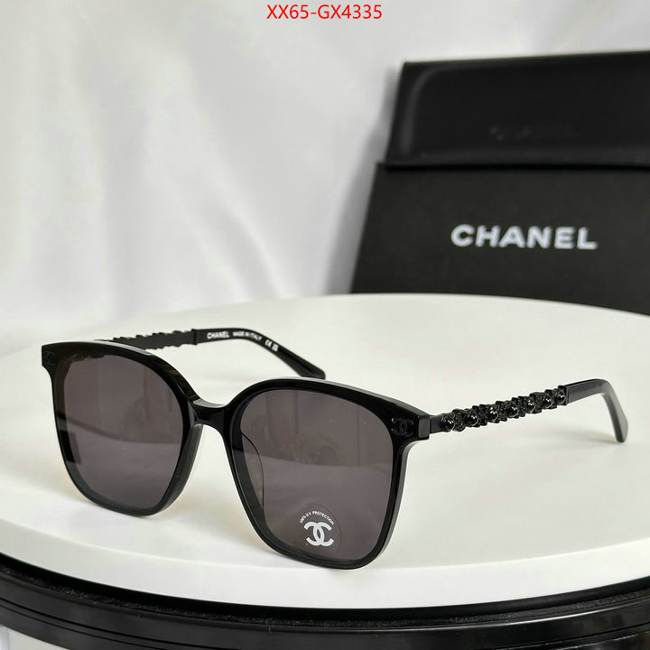 Glasses-Chanel fake designer ID: GX4335 $: 65USD