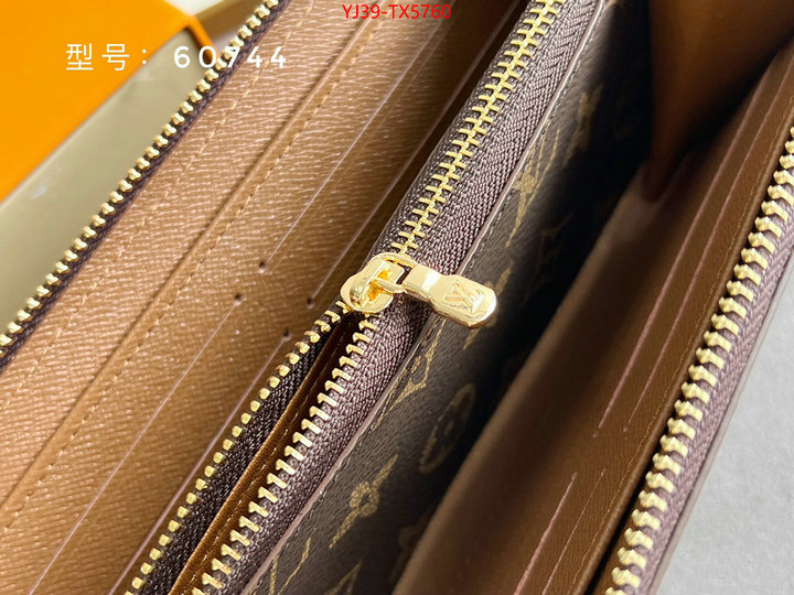 LV Bags(4A)-Wallet shop cheap high quality 1:1 replica ID: TX5760 $: 39USD,