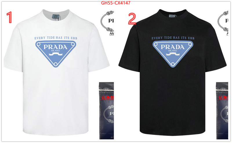 Clothing-Prada 1:1 replica wholesale ID: CX4147 $: 55USD