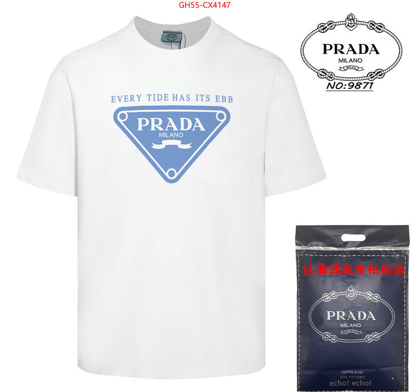 Clothing-Prada 1:1 replica wholesale ID: CX4147 $: 55USD