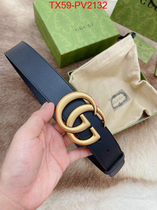 Belts-Gucci high quality 1:1 replica ID: PV2132 $: 59USD