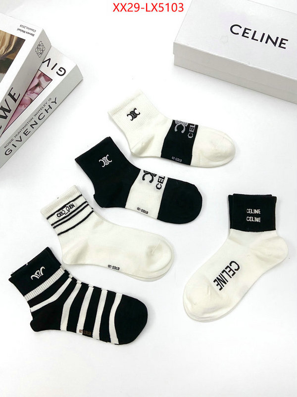 Sock-CELINE high quality designer replica ID: LX5103 $: 29USD