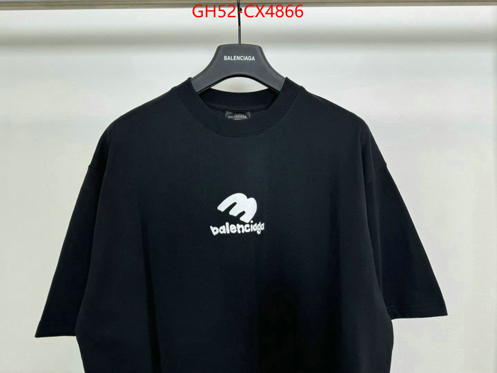 Clothing-Balenciaga fake high quality ID: CX4866 $: 52USD