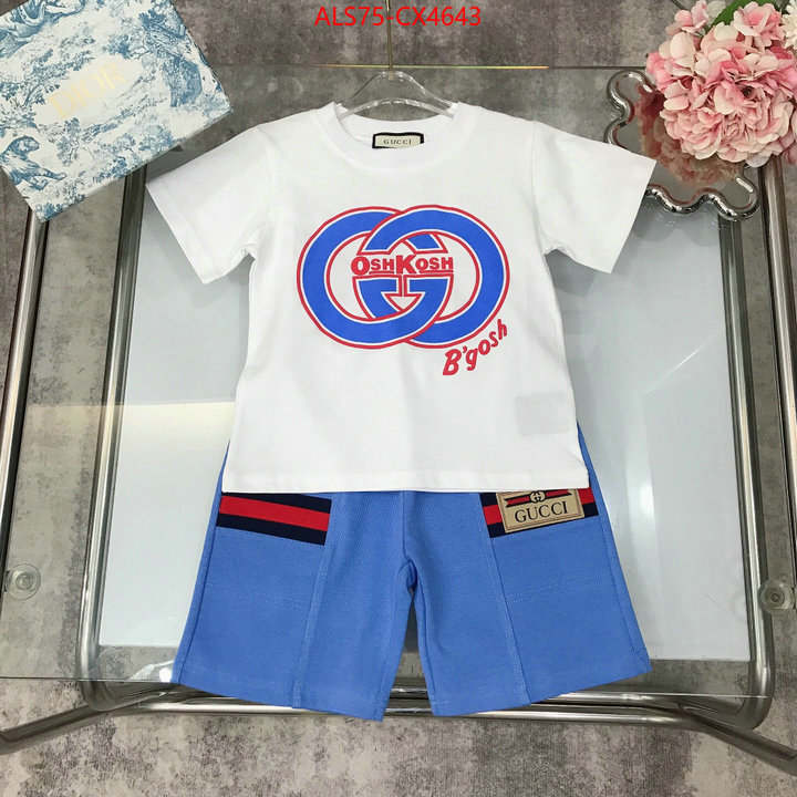 Kids clothing-Gucci highest quality replica ID: CX4643 $: 75USD