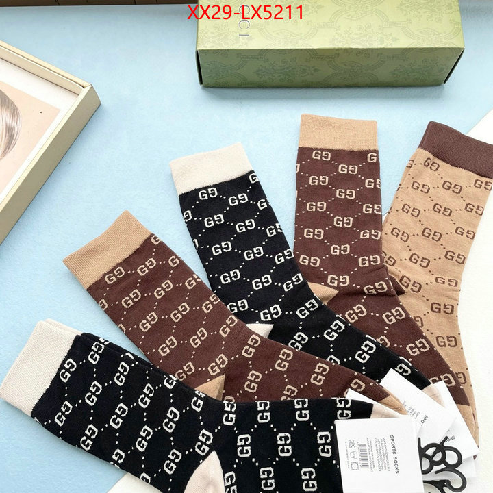 Sock-Gucci replica shop ID: LX5211 $: 29USD