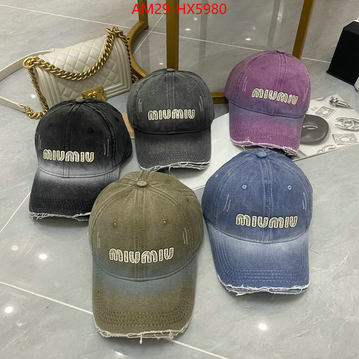 Cap(Hat)-Miu Miu where quality designer replica ID: HX5980 $: 29USD