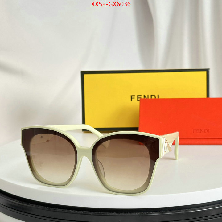 Glasses-Fendi replica 1:1 ID: GX6036 $: 52USD