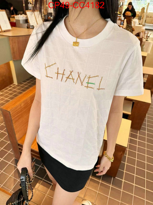 Clothing-Chanel 2024 perfect replica designer ID: CC4182 $: 49USD