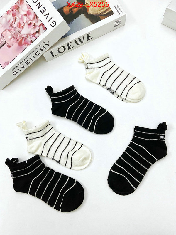 Sock-Miu Miu counter quality ID: LX5256 $: 29USD