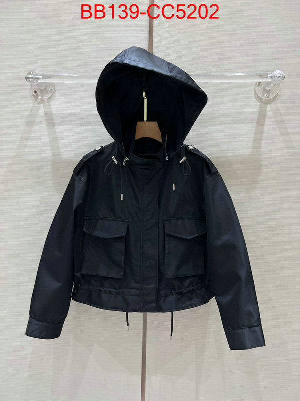 Clothing-Prada designer high replica ID: CC5202 $: 139USD