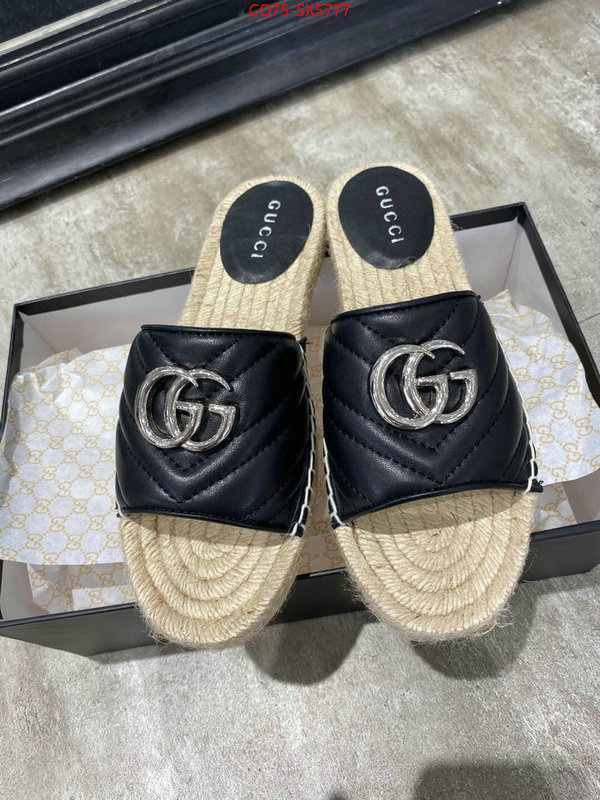 Women Shoes-Gucci buy aaaaa cheap ID: SX5777 $: 75USD