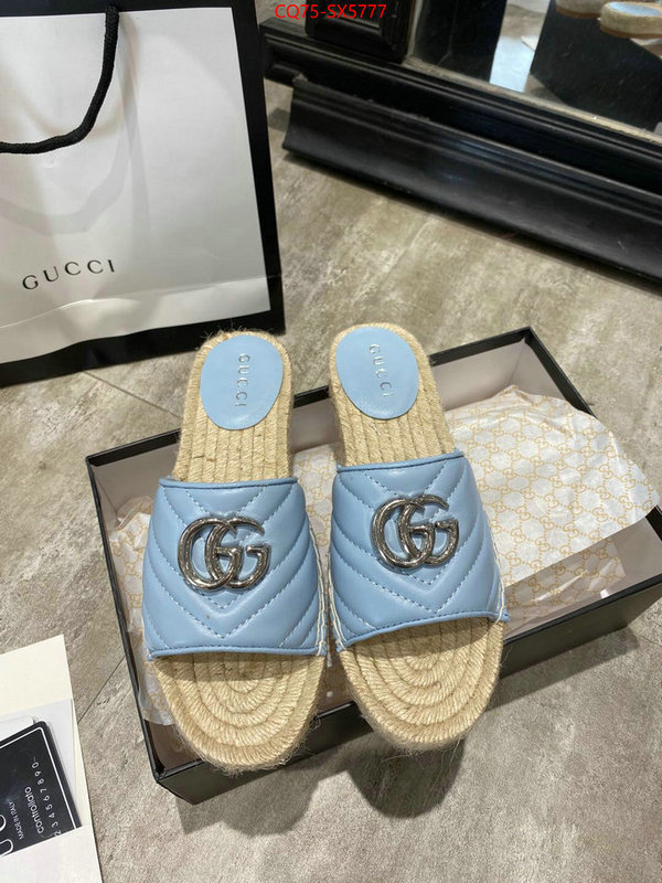 Women Shoes-Gucci buy aaaaa cheap ID: SX5777 $: 75USD