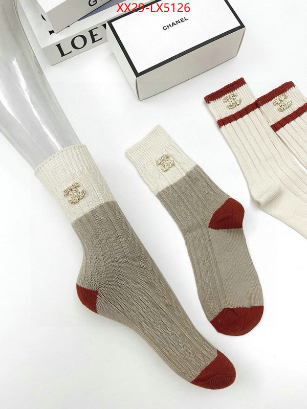 Sock-Chanel wholesale sale ID: LX5126 $: 29USD