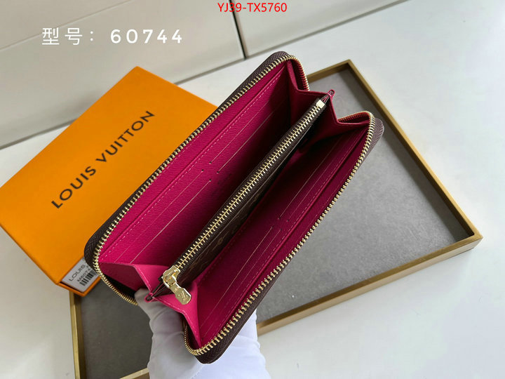 LV Bags(4A)-Wallet shop cheap high quality 1:1 replica ID: TX5760 $: 39USD,