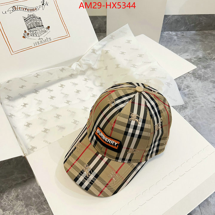 Cap(Hat)-Burberry where to buy fakes ID: HX5344 $: 29USD