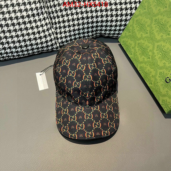 Cap(Hat)-Gucci shop designer ID: HX5418 $: 32USD