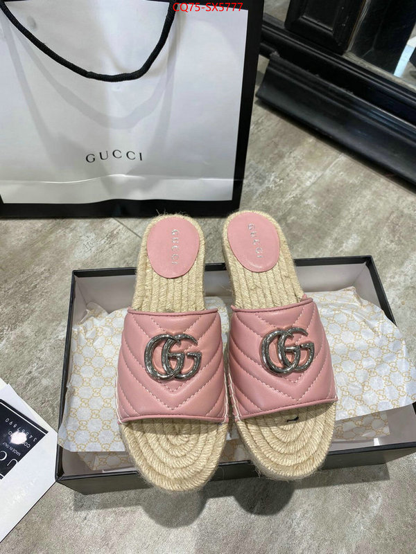 Women Shoes-Gucci buy aaaaa cheap ID: SX5777 $: 75USD