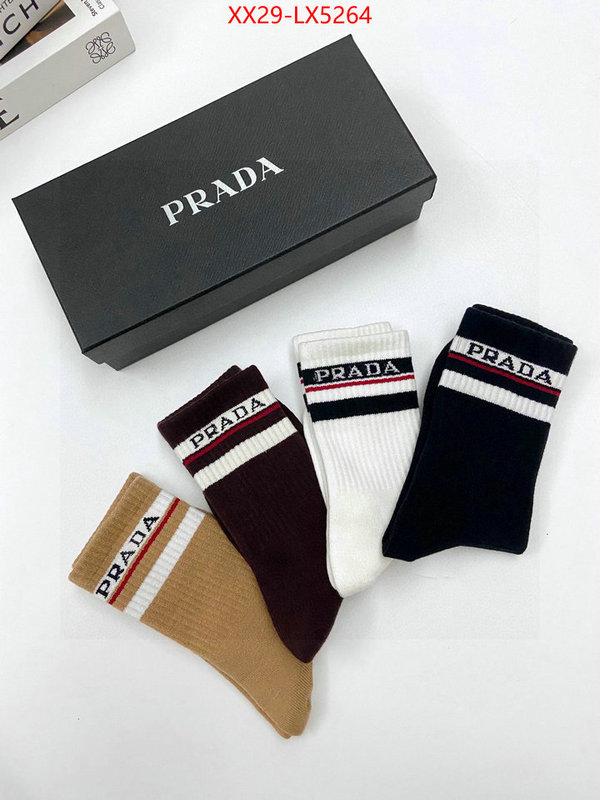 Sock-Prada what 1:1 replica ID: LX5264 $: 29USD