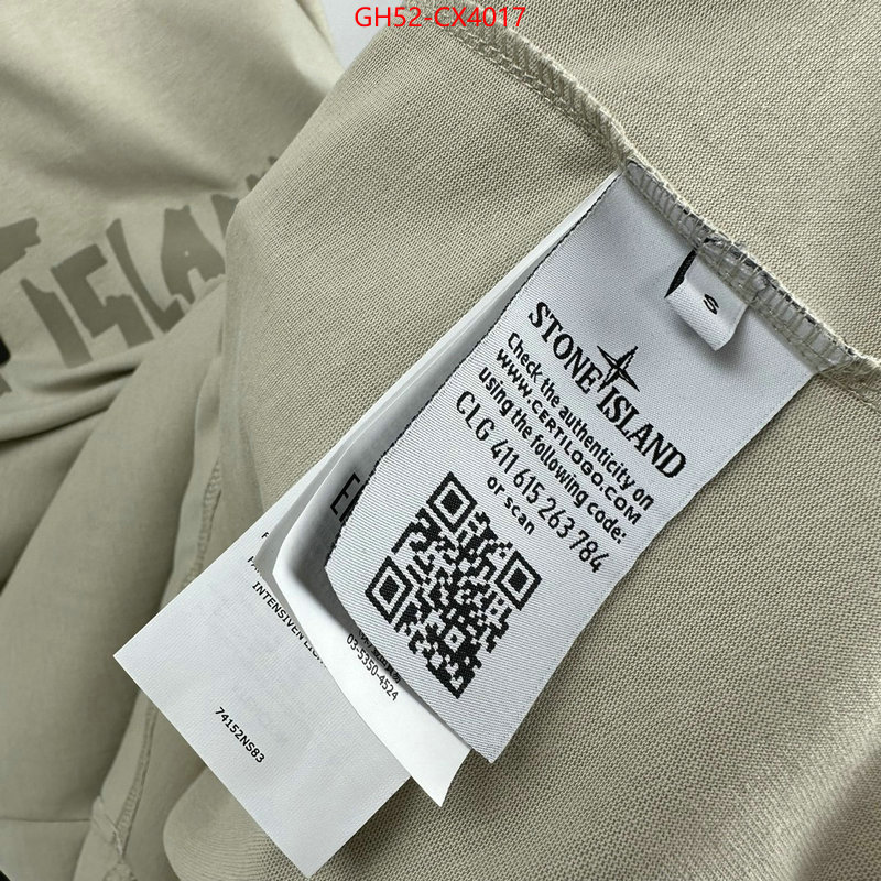 Clothing-Stone Island replica 1:1 high quality ID: CX4017 $: 52USD