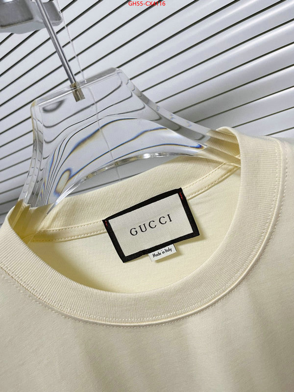 Clothing-Gucci buy high-quality fake ID: CX4116 $: 55USD