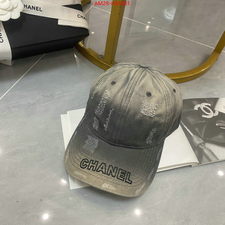 Cap (Hat)-Chanel designer 1:1 replica ID: HX5381 $: 29USD