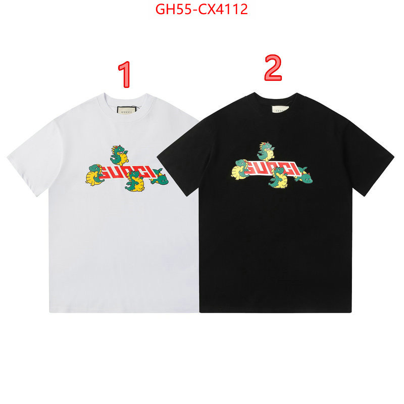 Clothing-Gucci fake high quality ID: CX4112 $: 55USD