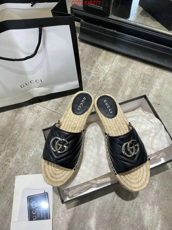 Women Shoes-Gucci buy aaaaa cheap ID: SX5777 $: 75USD