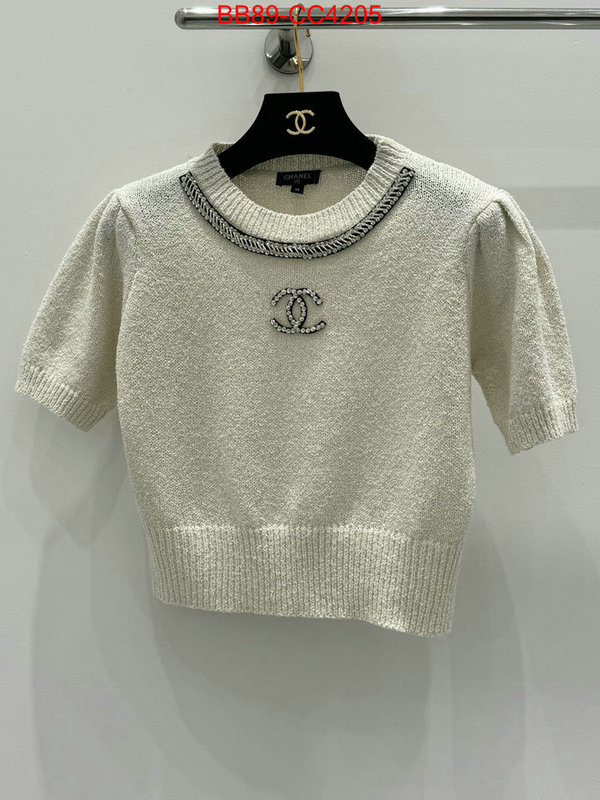 Clothing-Chanel where quality designer replica ID: CC4205 $: 89USD