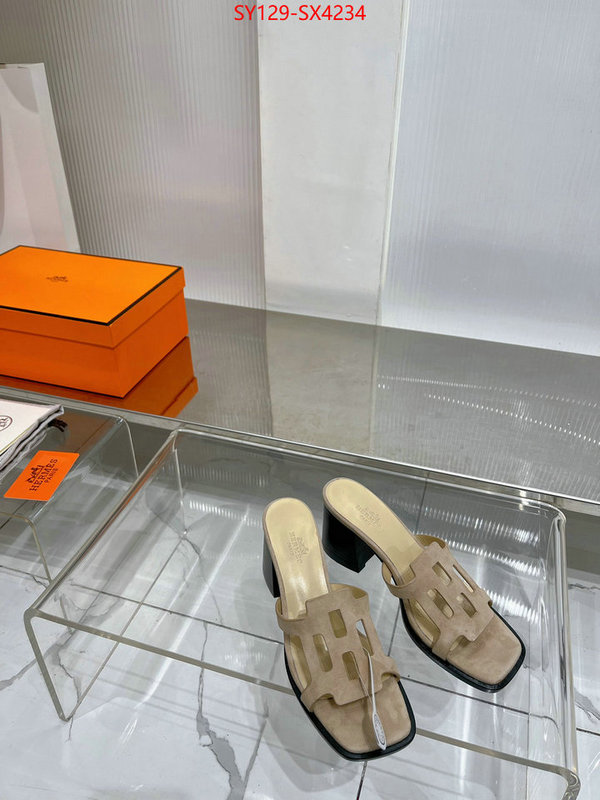 Women Shoes-Hermes top fake designer ID: SX4234 $: 129USD