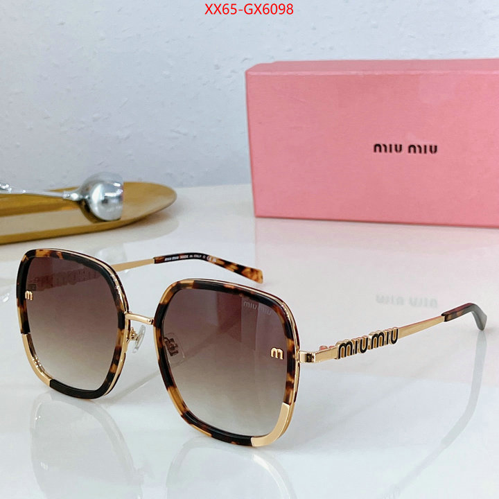 Glasses-Miu Miu mirror quality ID: GX6098 $: 65USD