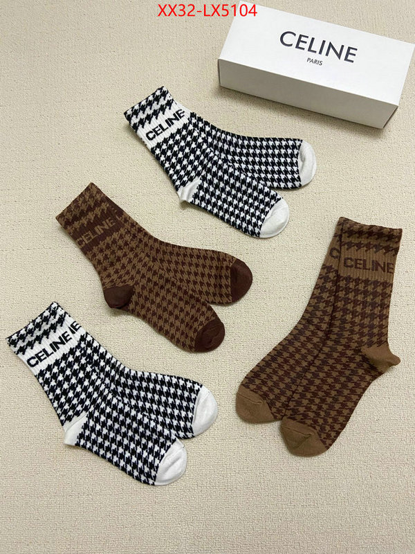 Sock-CELINE quality aaaaa replica ID: LX5104 $: 32USD