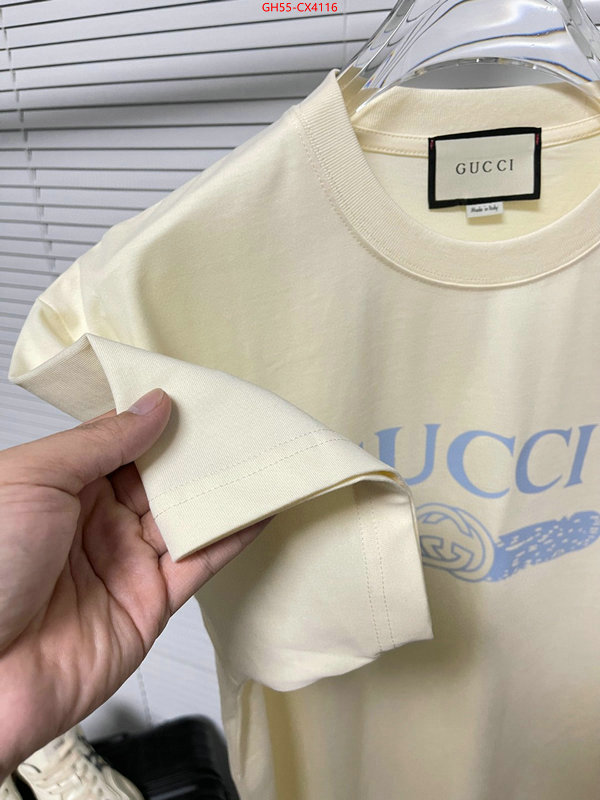 Clothing-Gucci buy high-quality fake ID: CX4116 $: 55USD