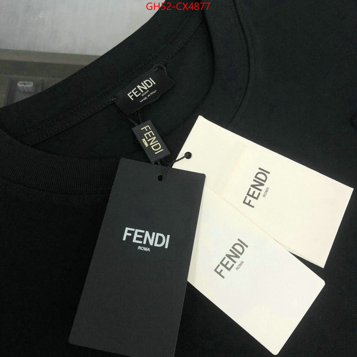 Clothing-Fendi replica wholesale ID: CX4877 $: 52USD