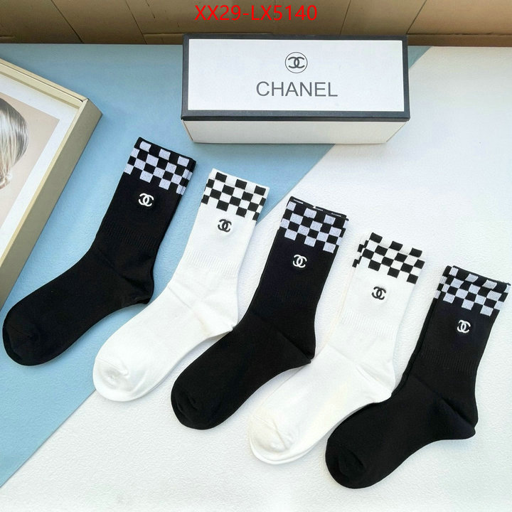 Sock-Chanel high quality customize ID: LX5140 $: 29USD