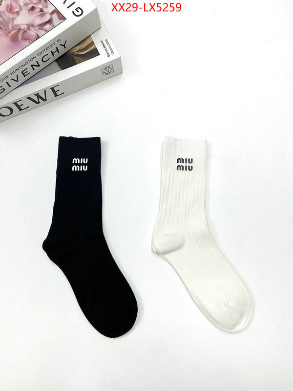 Sock-Miu Miu replica 2024 perfect luxury ID: LX5259 $: 29USD