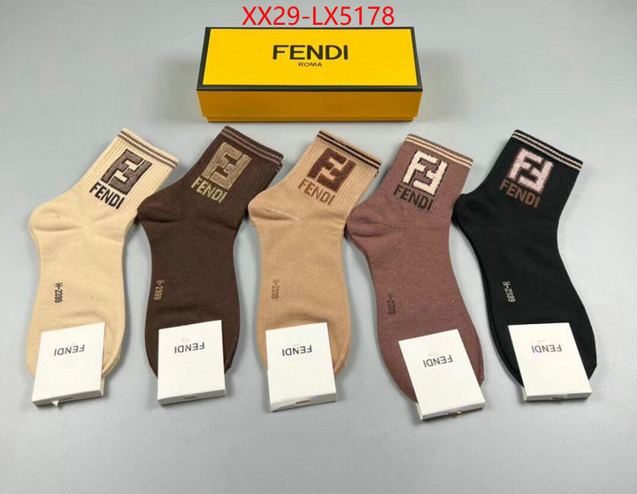 Sock-Fendi online store ID: LX5178 $: 29USD