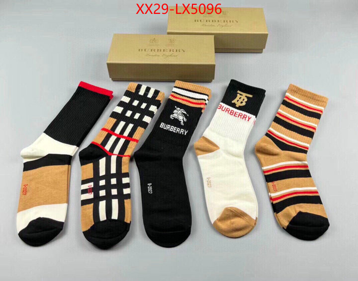 Sock-Burberry where can i buy the best quality ID: LX5096 $: 29USD