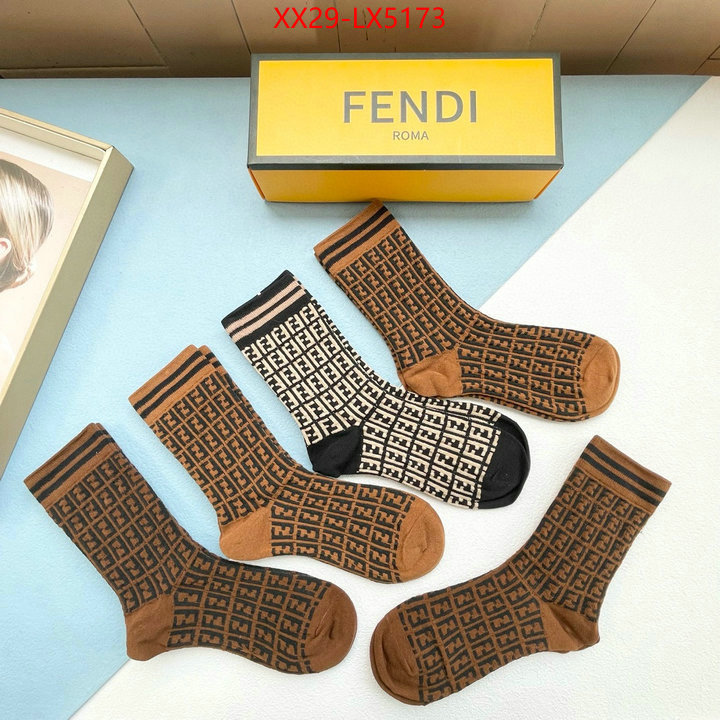 Sock-Fendi designer wholesale replica ID: LX5173 $: 29USD