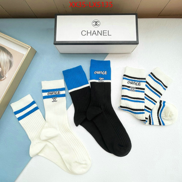 Sock-Chanel wholesale designer shop ID: LX5135 $: 35USD