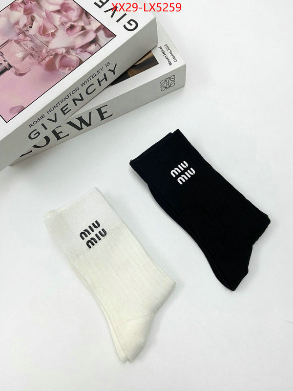 Sock-Miu Miu replica 2024 perfect luxury ID: LX5259 $: 29USD