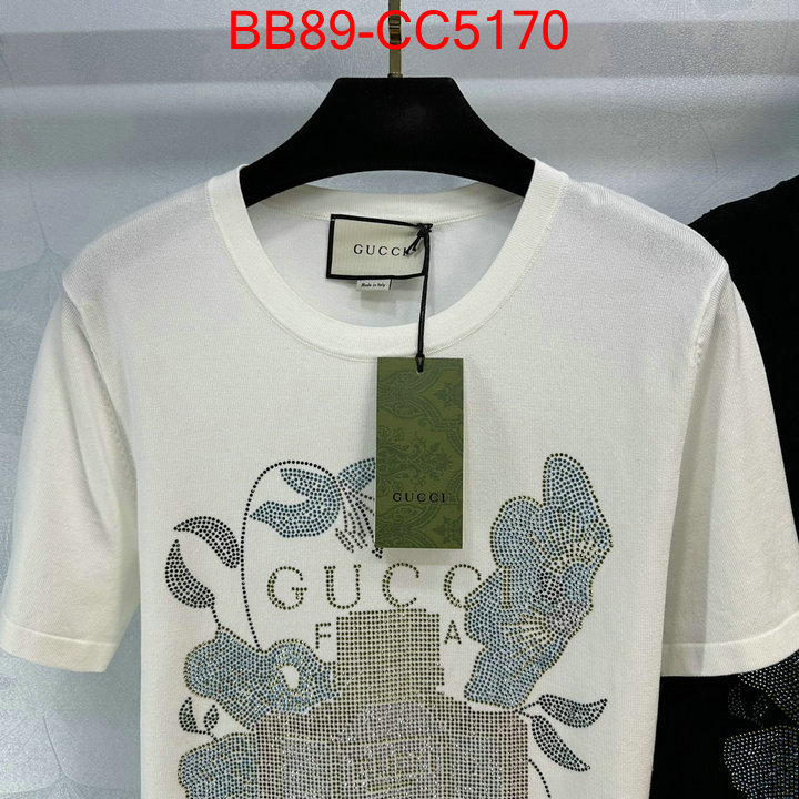 Clothing-Gucci 2024 perfect replica designer ID: CC5170 $: 89USD