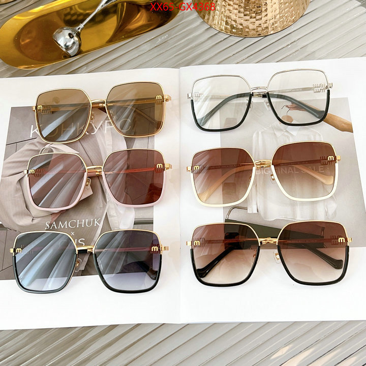 Glasses-Miu Miu high quality replica designer ID: GX4368 $: 65USD