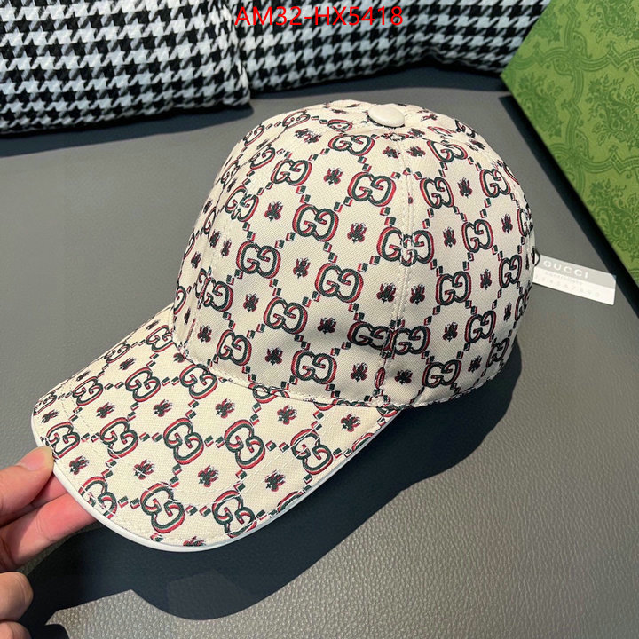 Cap(Hat)-Gucci shop designer ID: HX5418 $: 32USD